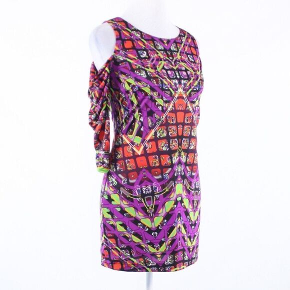 Etcetera purple bodycon dress 0 - Picture 3 of 8